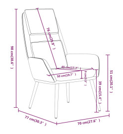 Chaise de relaxation Jaune moutarde Tissu