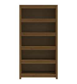 Bibliothèque Marron miel 80x35x154 cm Bois de pin massif