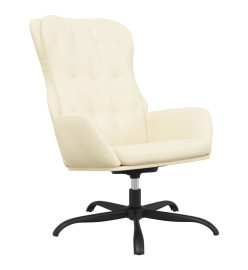 Fauteuil inclinable Crème Similicuir