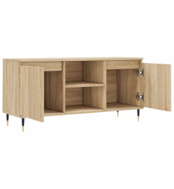 Meuble TV chêne sonoma 104x35x50 cm bois d'ingénierie