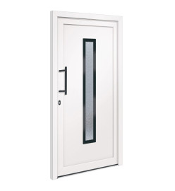 Porte d'entrée Blanc 108x208 cm PVC