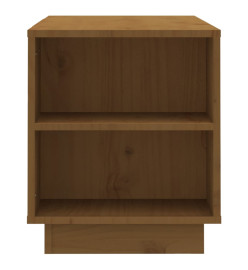 Meuble TV Marron miel 110x35x40,5 cm Bois de pin massif