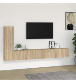 Ensemble de meubles TV 3 pcs Chêne sonoma Bois d'ingénierie