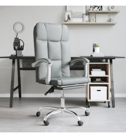 Fauteuil inclinable de bureau Gris foncé Tissu