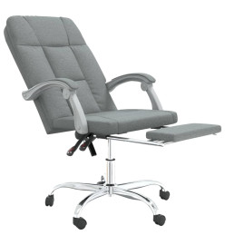 Fauteuil inclinable de bureau Gris foncé Tissu