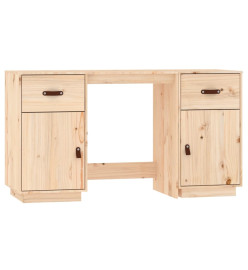 Bureau avec armoires 135x50x75 cm Bois massif de pin