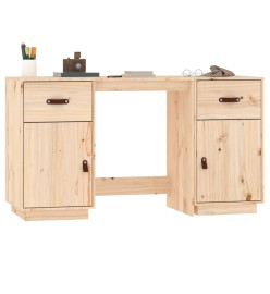 Bureau avec armoires 135x50x75 cm Bois massif de pin