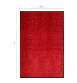 Paillasson lavable Rouge 120x180 cm