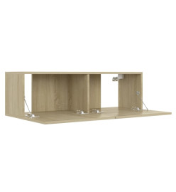 Ensemble de meubles TV 3 pcs Chêne sonoma Aggloméré