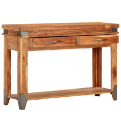 Table console 110x34x74 cm Bois d'acacia massif