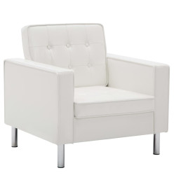 Fauteuil Blanc Similicuir