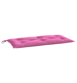 Coussin de banc de jardin rose 110x50x7 cm tissu