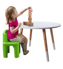 H&S Collection Table pour enfants 60x41 cm Blanc