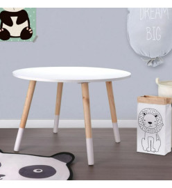 H&S Collection Table pour enfants 60x41 cm Blanc