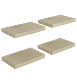 Étagères murales flottantes 4 pcs chêne 40x23x3,8 cm MDF