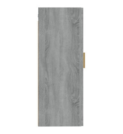 Armoire murale Sonoma gris 35x34x90 cm Bois d'ingénierie