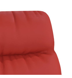 Chaise de relaxation Rouge bordeaux Similicuir