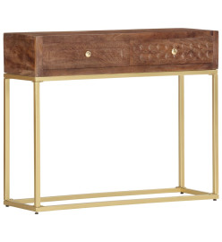 Table console 90 x 30 x 75 cm Bois de manguier massif