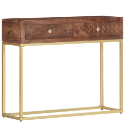 Table console 90 x 30 x 75 cm Bois de manguier massif