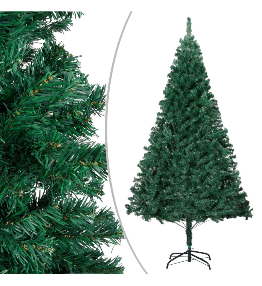 Arbre de Noël artificiel avec branches épaisses vert 180 cm PVC