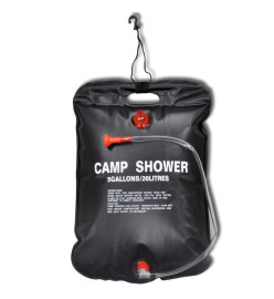 Douche solaire d'extérieur de camping 20 L 2 pcs