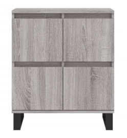 Buffets 3 pcs Sonoma gris Bois d'ingénierie