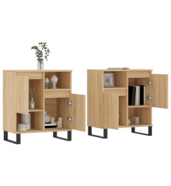 Buffets 2 pcs chêne sonoma bois d'ingénierie