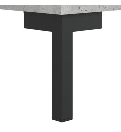 Buffet haut Gris béton 34,5x34x180 cm Bois d'ingénierie