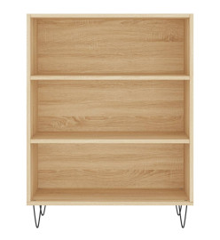 Buffet chêne sonoma 69,5x32,5x180 cm bois d'ingénierie