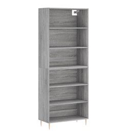 Buffet sonoma gris 69,5x32,5x180 cm bois d'ingénierie