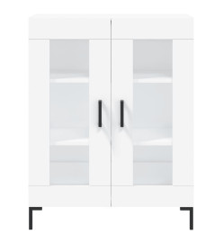 Buffet haut Blanc 69,5x34x180 cm Bois d'ingénierie