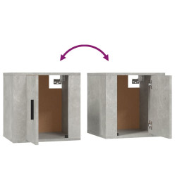 Ensemble de meubles TV 5 pcs Gris béton Bois d'ingénierie