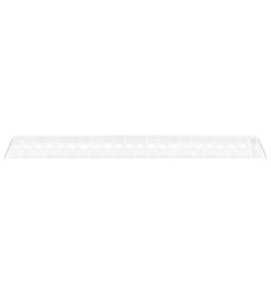 Serre avec cadre en acier blanc 88 m² 22x4x2 m