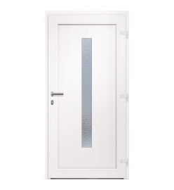 Porte d'entrée anthracite 108x200 cm PVC