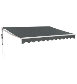 Auvent rétractable automatique anthracite 3,5x2,5 m