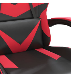 Chaise de jeu Noir et rouge Similicuir