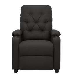 Fauteuil électrique de massage Noir Tissu