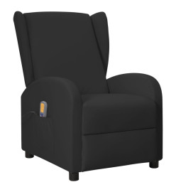 Fauteuil de massage à oreilles noir similicuir