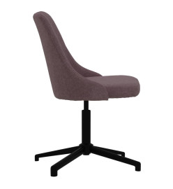 Chaise pivotante de bureau Marron Tissu