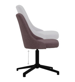 Chaise pivotante de bureau Marron Tissu