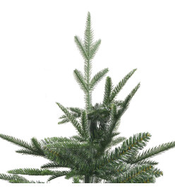 Arbre de Noël artificiel avec LED et boules vert 240 cm PVC PE