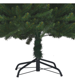 Arbre de Noël artificiel avec LED et boules vert 240 cm PVC PE