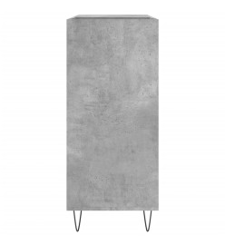 Armoire à disques gris béton 84,5x38x89 cm bois d'ingénierie