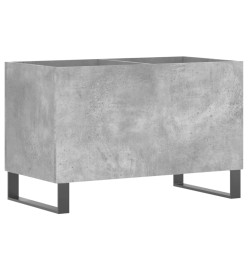 Armoire à disques gris béton 74,5x38x48 cm bois d'ingénierie
