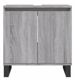 Armoire de bain sonoma gris 58x33x60 cm bois d'ingénierie