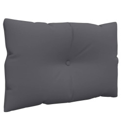 Coussins de palette 3 pcs anthracite tissu