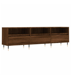 Meuble TV chêne marron 150x30x44,5 cm bois d'ingénierie