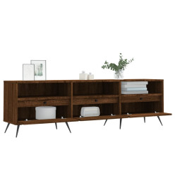 Meuble TV chêne marron 150x30x44,5 cm bois d'ingénierie