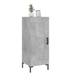 Buffet Gris béton 34,5x34x90 cm Bois d'ingénierie
