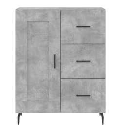 Buffet gris béton 69,5x34x90 cm bois d'ingénierie